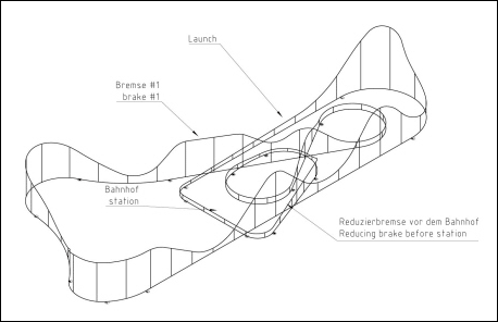 Gerstlauer LSM Launch Coaster Layout 650 Meter