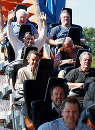 Testfahrt auf dem Skywheel