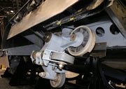 Bogie, Bremsschwerter und Aluplatte fr den LIM Antrieb